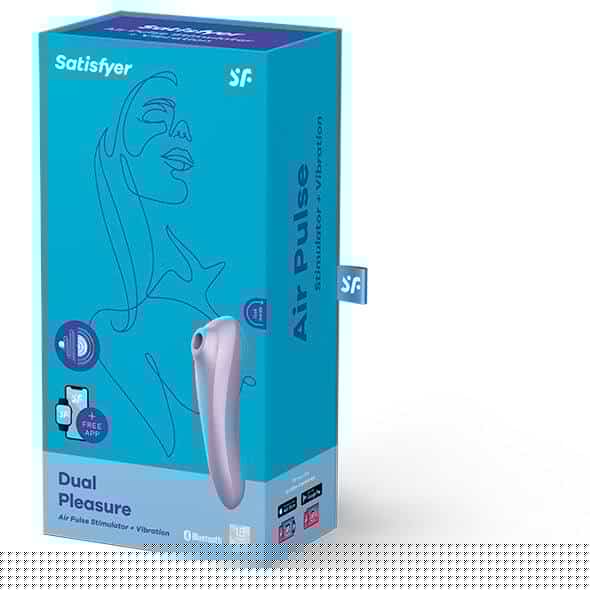 Mauve Satisfyer Air Pulse Duo Vibrator Mauve Satisfyer Air Pulse Duo Vibrator