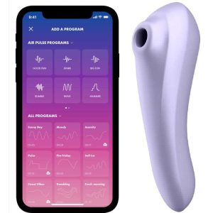 Mauve Satisfyer Air Pulse Duo Vibrator