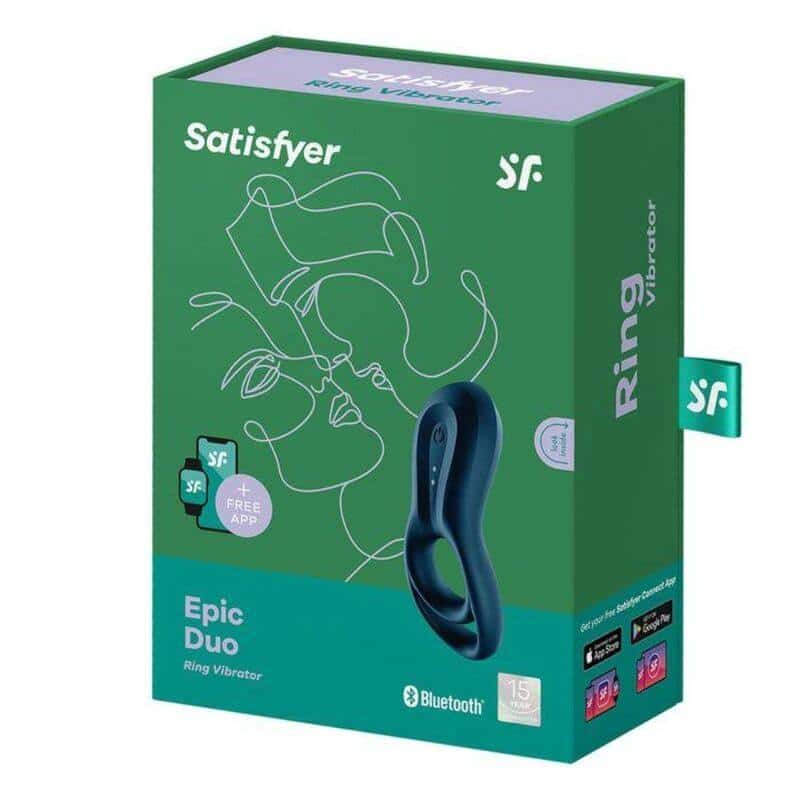 Satisfyer Blue Epic Duo Ring Vibrator App Satisfyer Blue Epic Duo Ring Vibrator App