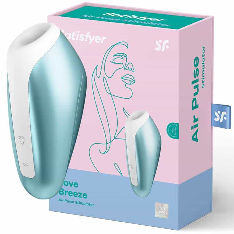 Satisfyer Ice Blue Love Breeze Rechargeable Vibrator Satisfyer Ice Blue Love Breeze Rechargeable Vibrator