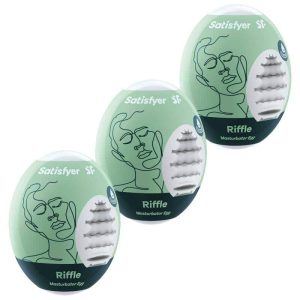 Satisfyer Riffle Egg Masturbator Set