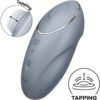 Grey Satisfyer Tap & Climax 1 Lay-On Massager