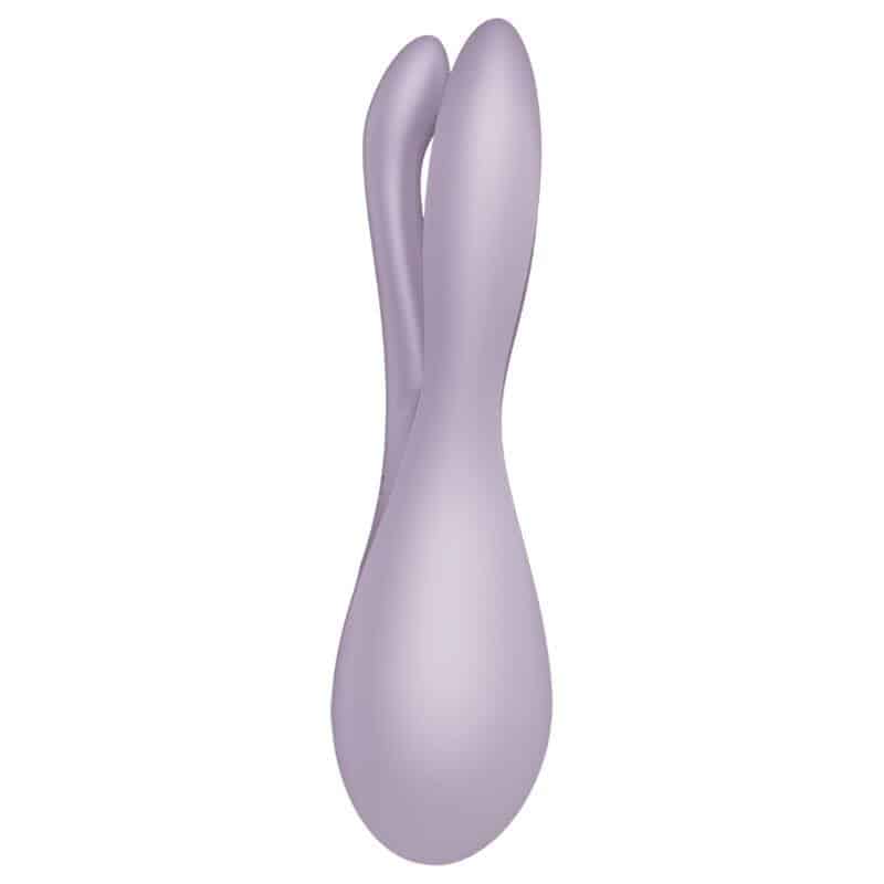 Satisfyer Threesome 2 Violet Vibrator for Solo Play Satisfyer Threesome 2 Violet Vibrator for Solo Play