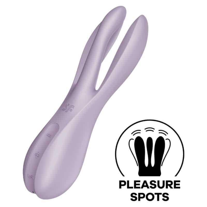 Satisfyer Threesome 2 Violet Vibrator for Solo Play
