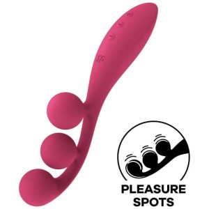 Satisfyer Red Multi Vibrator Tri Ball 1