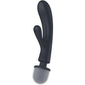 Grey Rabbit Vibrator Satisfyer Triple Lover