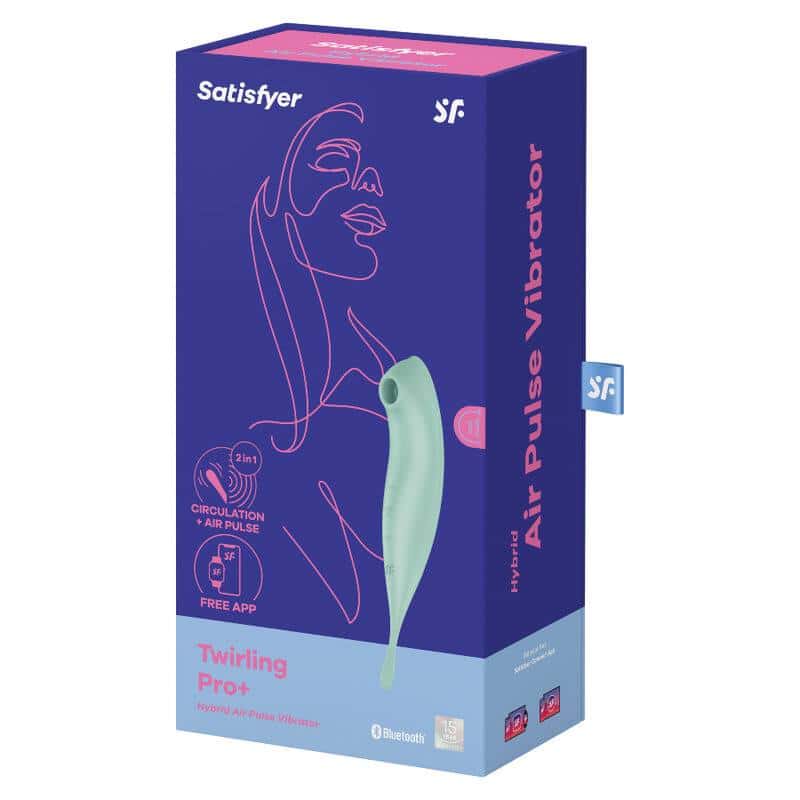 Satisfyer Twirling Pro+ Green Air Pulse Vibrator Satisfyer Twirling Pro+ Green Air Pulse Vibrator