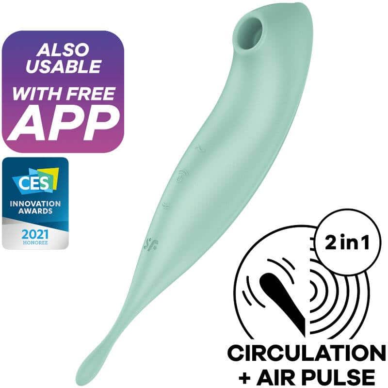 Satisfyer Twirling Pro+ Green Air Pulse Vibrator