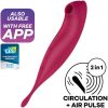 Twirling Pro+ Red Air Pulse Stimulator by Satisfyer