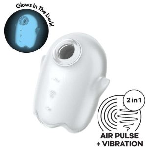 Satisfyer - WHITE AIR PULSE VIBRATOR GLOWING GHOST