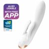 Satisfyer - WHITE DOUBLE FLEXIBLE VIBRATOR APP