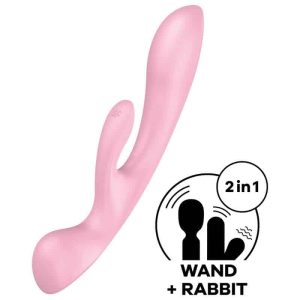 Satisfyer - Pink TRIPLE OH HYBRID VIBRATOR WITH 3 MOTORS