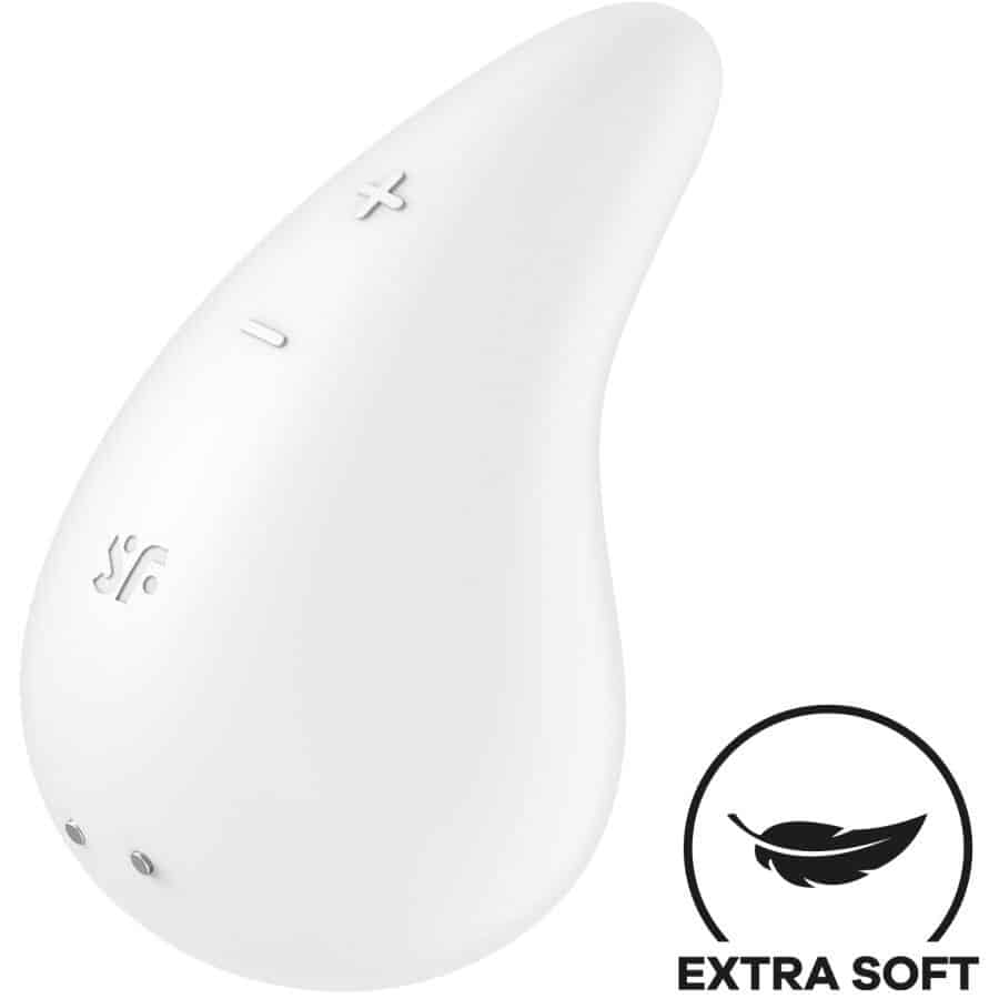 Satisfyer - VIBRADOR LAY-ON GOTA DEW BRANCO