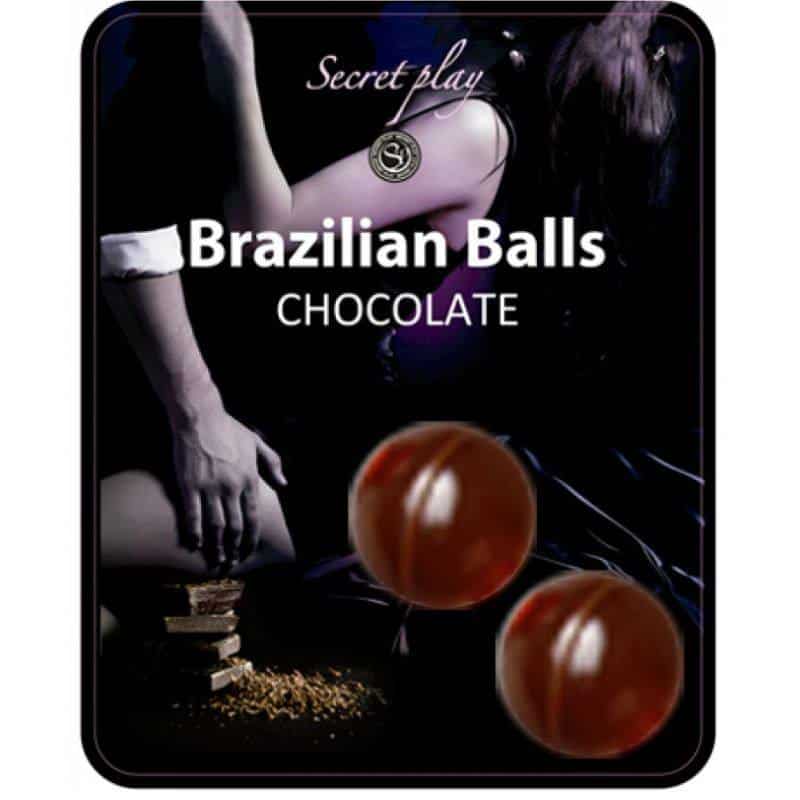 Secretplay - SET OF 2 CHOCOLATE BRAZILIAN BAllS