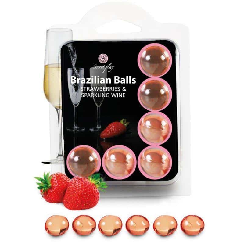 Secretplay - Strawberry Balls Set with Cava Inside