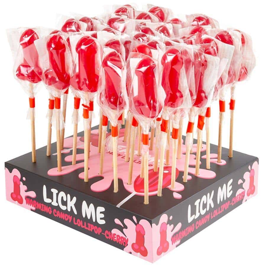 Secretplay - SPICY HEAT CHERRY PENIS LOLLIPOP DISPlay (40 UNITS) Secretplay - SPICY HEAT CHERRY PENIS LOLLIPOP DISPlay (40 UNITS)