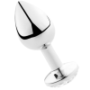 Secretplay Transparent Aluminum Anal Plug 8cm