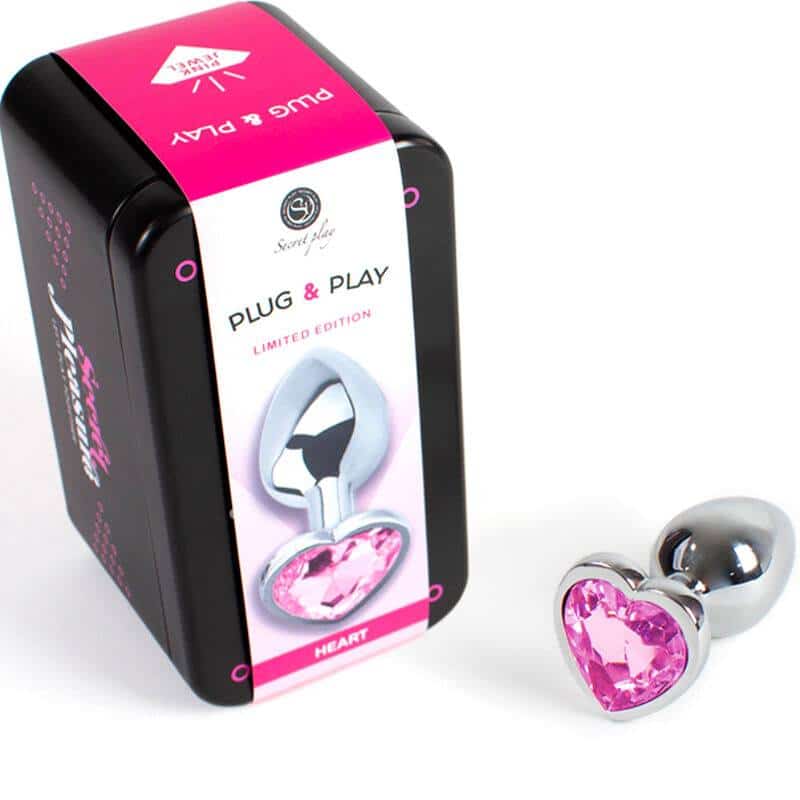 Secretplay Metal Anal Plug Small Heart Shape 7cm Secretplay Metal Anal Plug Small Heart Shape 7cm