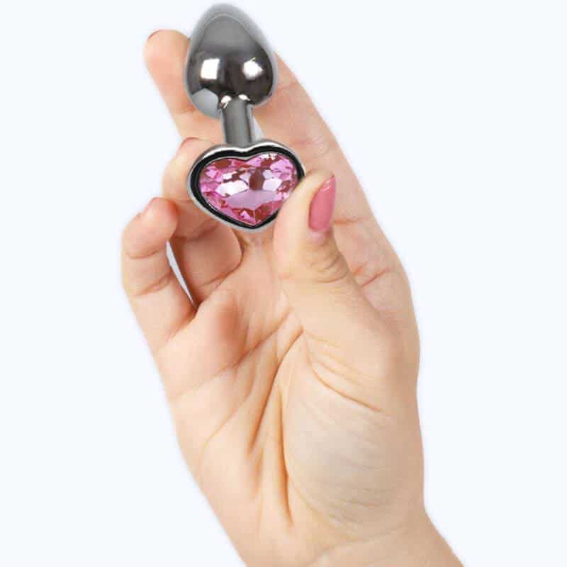 Secretplay Metal Anal Plug Small Heart Shape 7cm Secretplay Metal Anal Plug Small Heart Shape 7cm