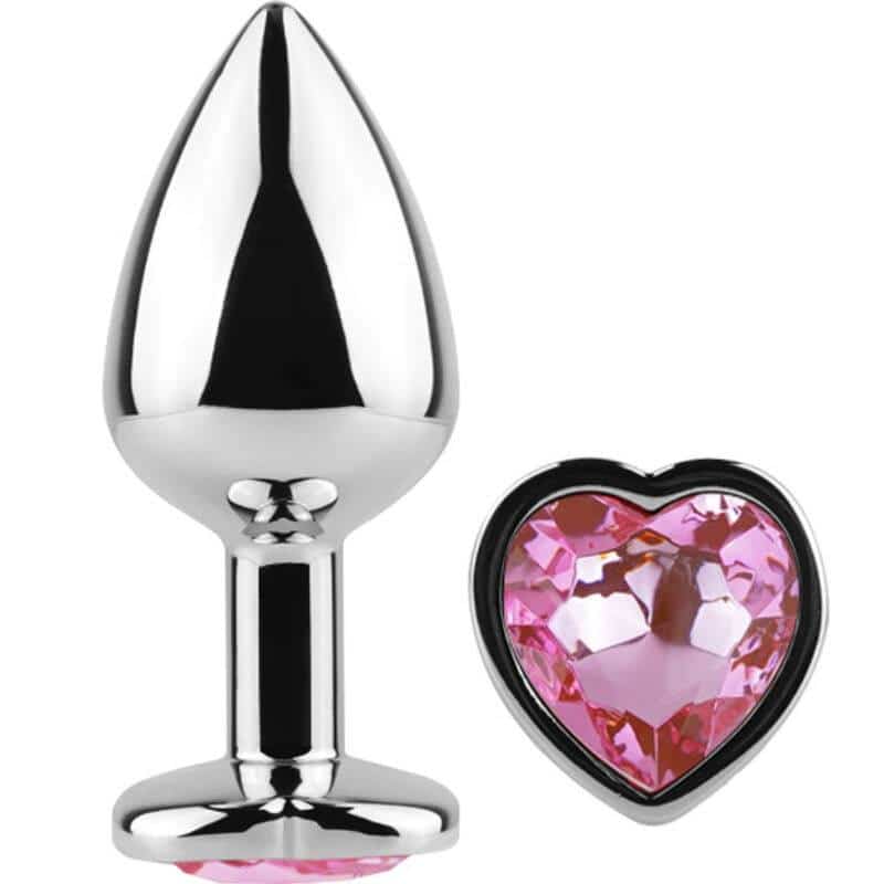 Secretplay Metal Anal Plug Small Heart Shape 7cm