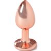 Secretplay Rose Gold Metal Anal Plug Small 7cm