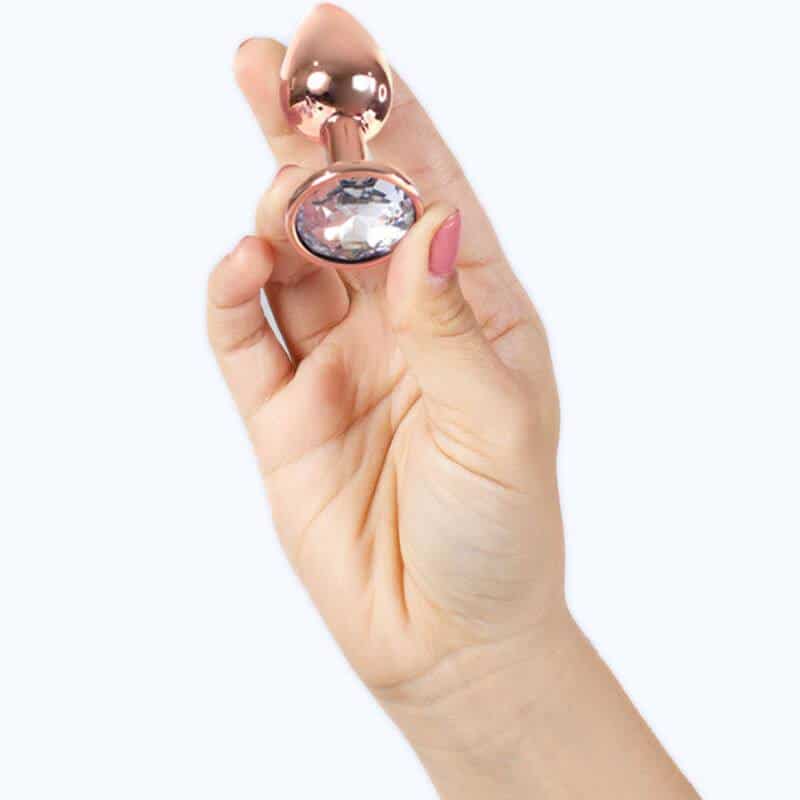 Secretplay Rose Gold Metal Anal Plug Small 7cm Secretplay Rose Gold Metal Anal Plug Small 7cm