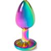 Secretplay Metal Anal Plug Small 7cm Rainbow