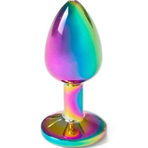 Secretplay Metal Anal Plug Small 7cm Rainbow