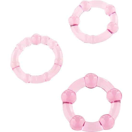 Seven Creations - Anéis de Silicone para Pênis Rosa
