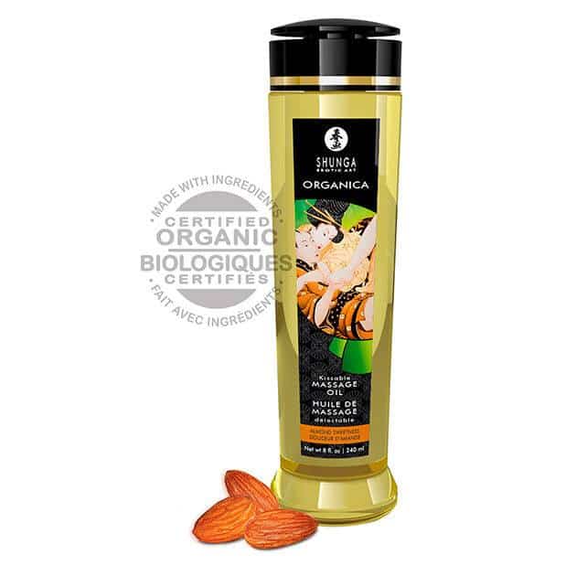 Shunga - 240 ML ACEITE ALMENDRA PARA MASAJE ORGÁNICO