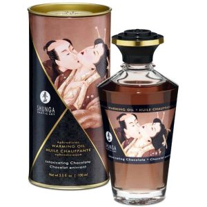 Shunga - ÓLEO PARA MASSAGEM AQUECIDO COM SABOR CHOCOLATE 100 ML