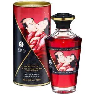 Shunga - Óleo Massage Calor Intenso Cereja 100ml