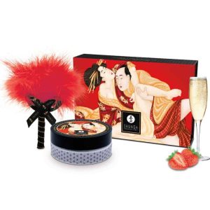 Shunga Strawberry Massage Powder for Sensitive Skin