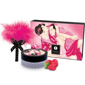 Shunga Edible Raspberry Massage Powder Kit