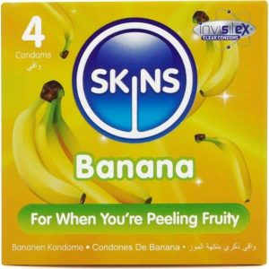 Skins Banana Flavoured Condoms 4 Pack