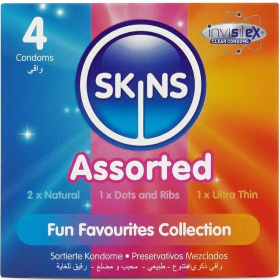 Skins Pack of 4 Assorted condoms