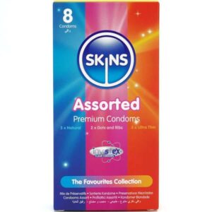 Skins Condom Pack with 8 Assorted Pieces