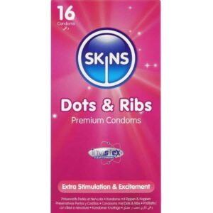 Skins DOTS & RIBS Pack 16 Raised Condoms