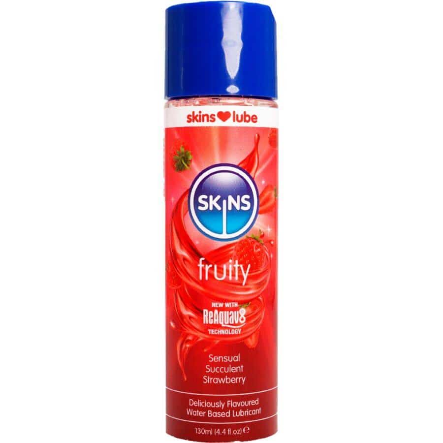 Strawberry Flavored Water Lubricant by Skins