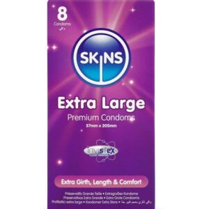 Skins - PACK OF 8 EXTRA LARGE CONDOMS