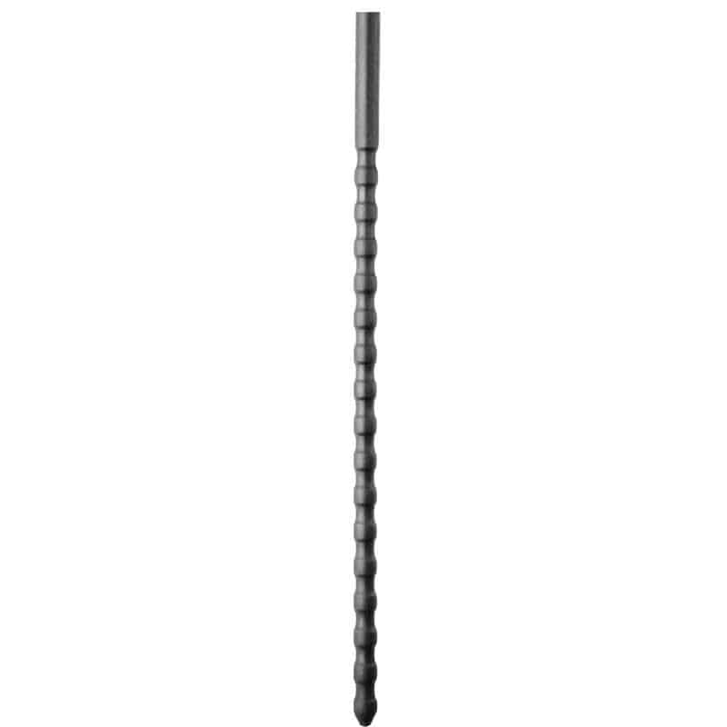 All Black Urethral Probe 6/8mm Silicone