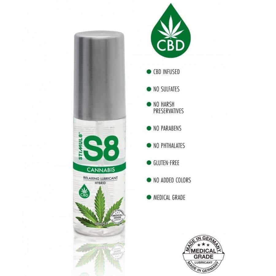 Stimul8 - 50 ML CANNABIS HYBRID LUBRICANT S8 Stimul8 - 50 ML CANNABIS HYBRID LUBRICANT S8