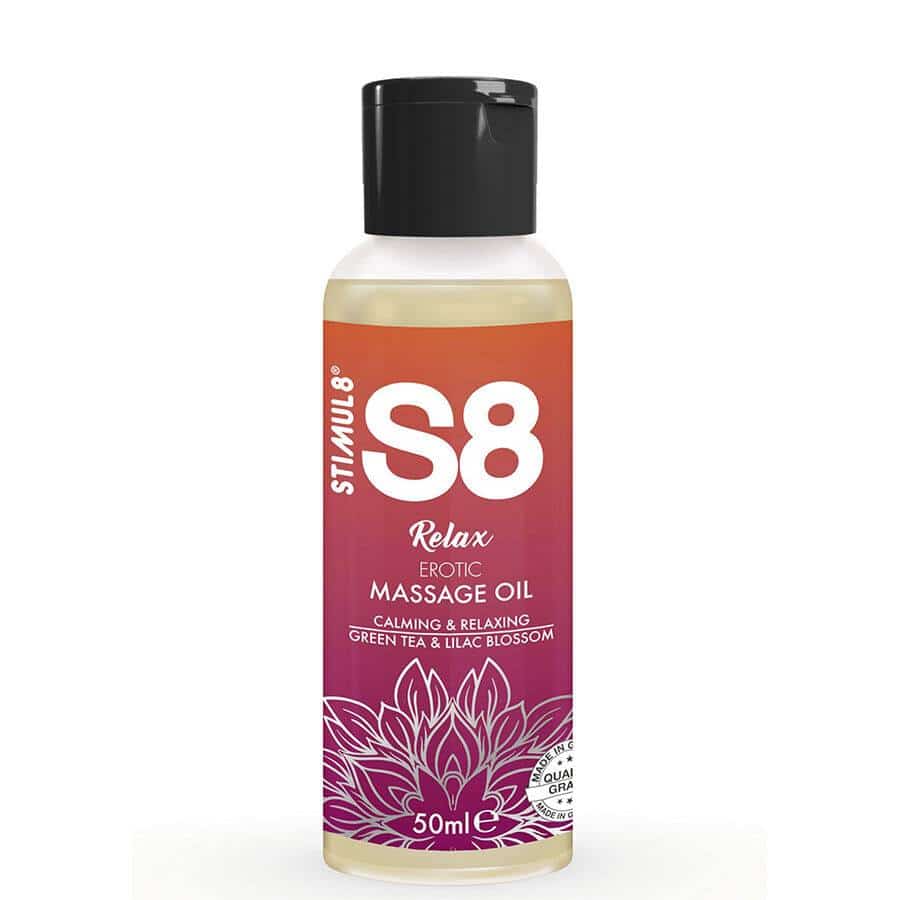 Stimul8 - S8 RELAX ÓLEO ERÓTICO DE MASSAGEM COM CHÁ VERDE 50 ML