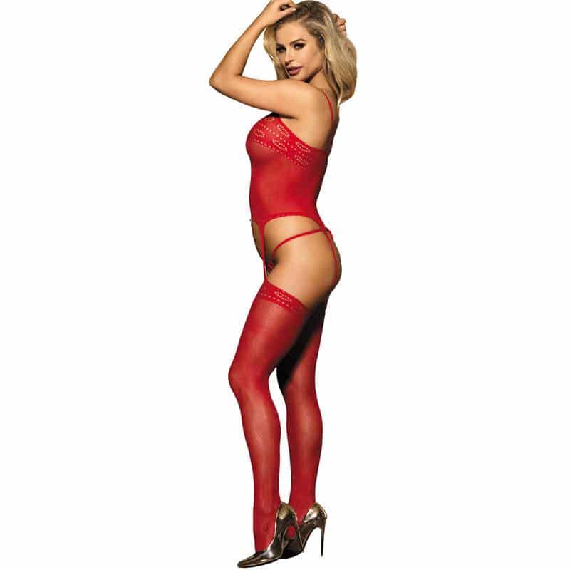 Subblime 951764 Red Mesh Bodystocking Subblime 951764 Red Mesh Bodystocking