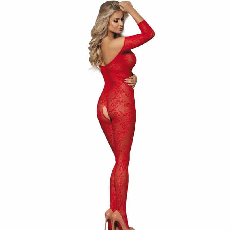 Subblime 951825 Red Rose Fishnet Bodysuit Subblime 951825 Red Rose Fishnet Bodysuit