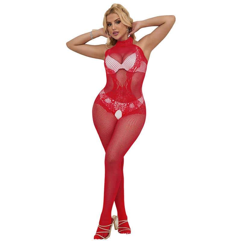 Subblime 952372 High Neck Fishnet Bodysuit Subblime 952372 High Neck Fishnet Bodysuit