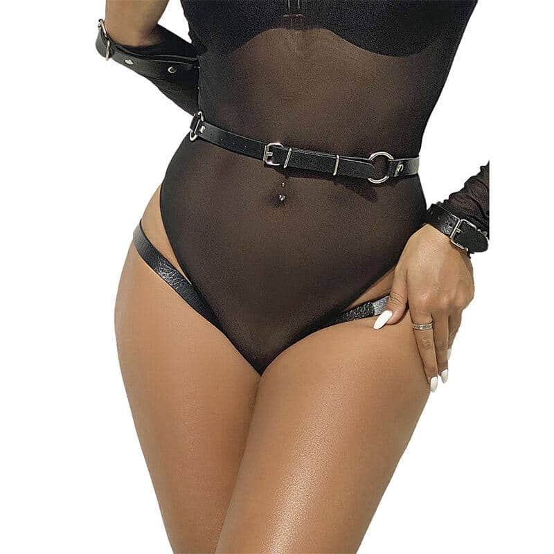 Subblime - 953690 Pulseiras de Metal com Cinto de Couro Subblime - 953690 Pulseiras de Metal com Cinto de Couro