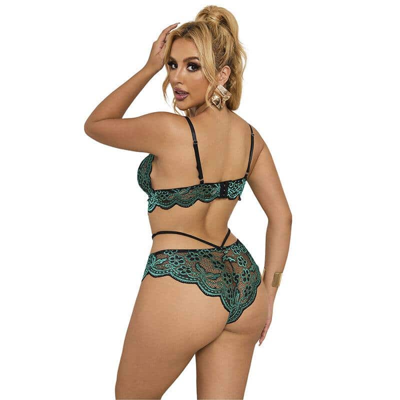 Subblime 954086 Green Lace Bra Set S/M Subblime 954086 Green Lace Bra Set S/M