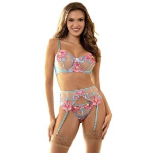 Subblime 954109 Floral Blue Bra Set