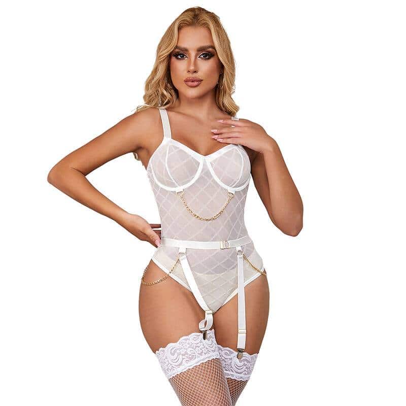 Subblime 954284 Corpete Branco S/M com Correntes